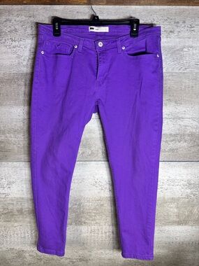 Rare Levi’s 535 Super Skinny Legging Jeans Vibrant Purple Size 12/14